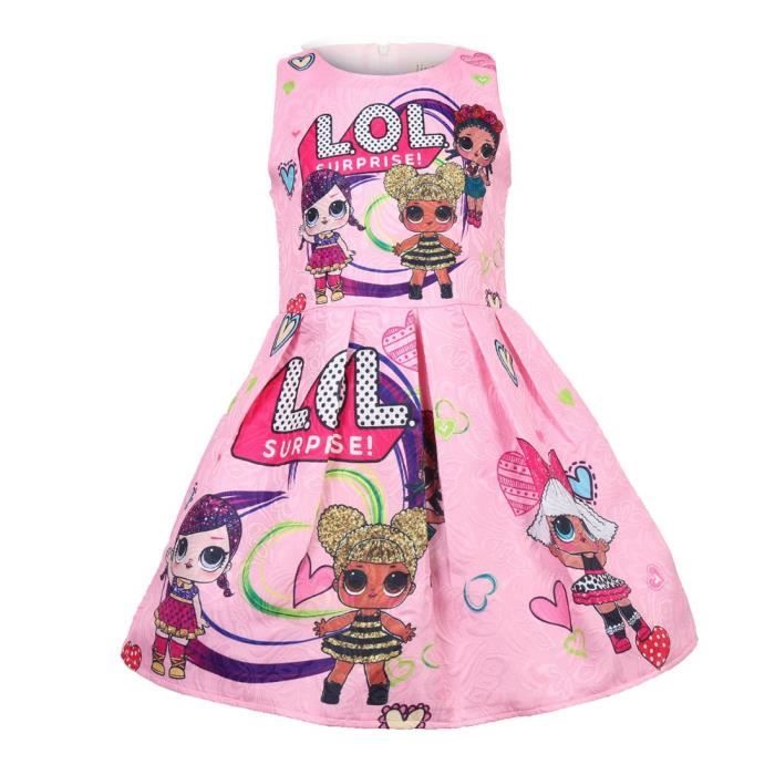 Robe LOL surprise cosplay costume pour enfants Rose Cdiscount Prêtà