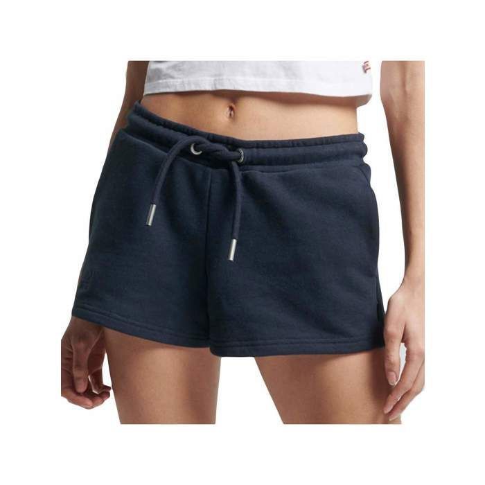 Short Superdry Vintage logo jersey Bleu Femme