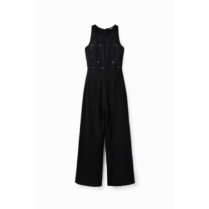 Haut Femme Desigual Noir - Manches Courtes - Motif Floral - Neuf Avec étiquettes
