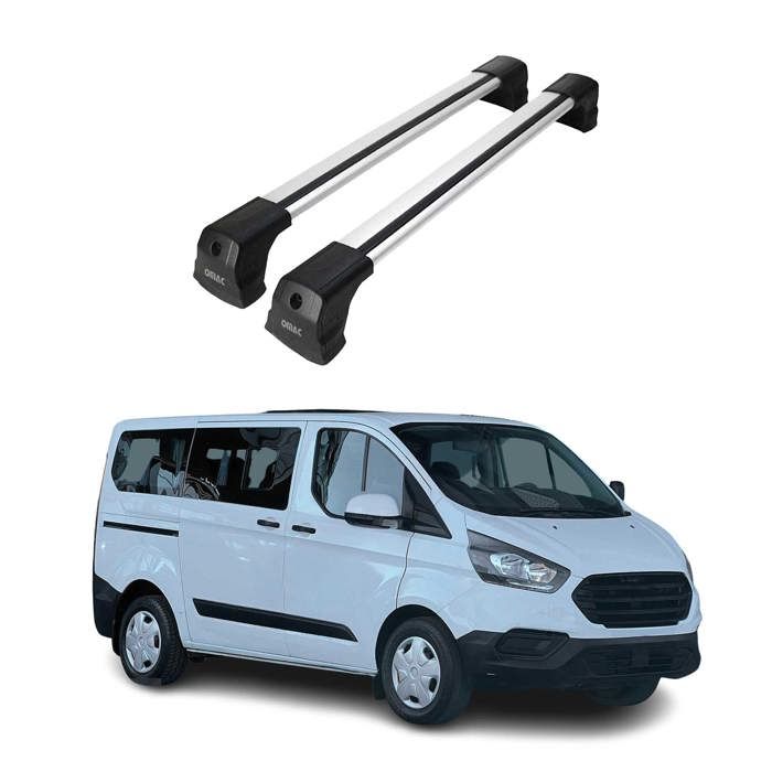 Barres de toit transversales pour Ford Tourneo Courier 2014-2022 Alu Noir