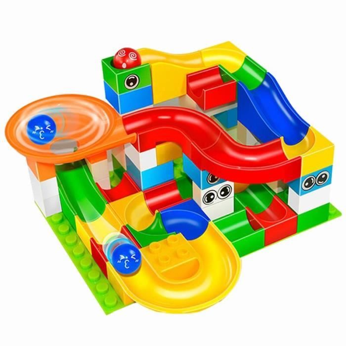 Blocs De Construction Labyrinthe à Billes - Parcours De Course En Plastique ABS - Jeu éducatif Pour Enfants 6+