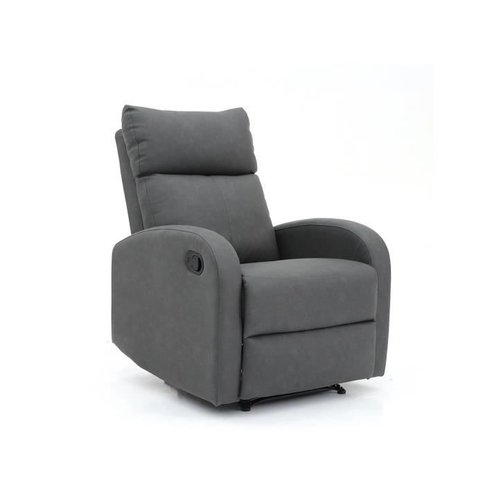 fauteuil - price factory - era - relaxation - noir - accoudoirs