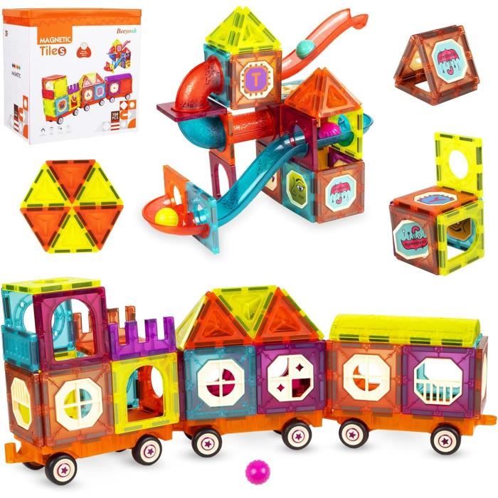 Blocs Magnétiques Magblock 46 Pièces - Jeu De Construction Éducatif 3-6 Ans