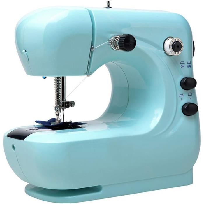 Dekaim Mini Machine à Coudre Domestique Surjeteuse 12 Fils - Complète Et Portable Pour Débutants