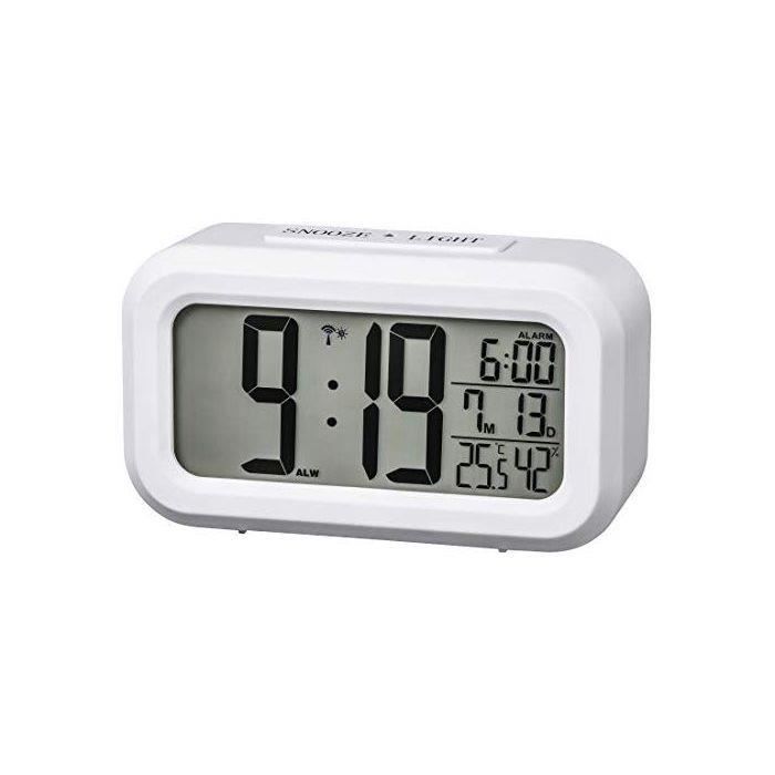 Hama RC 660 Horloge de Table numérique rectangulaire Blanc 118 mm 40 mm 65 mm 165 g LED