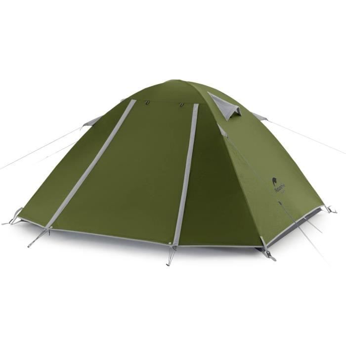 Tente De Camping 2 Places Naturehike P-Série - Ultralégère, Imperméable 3000 Mm, 4 Saisons