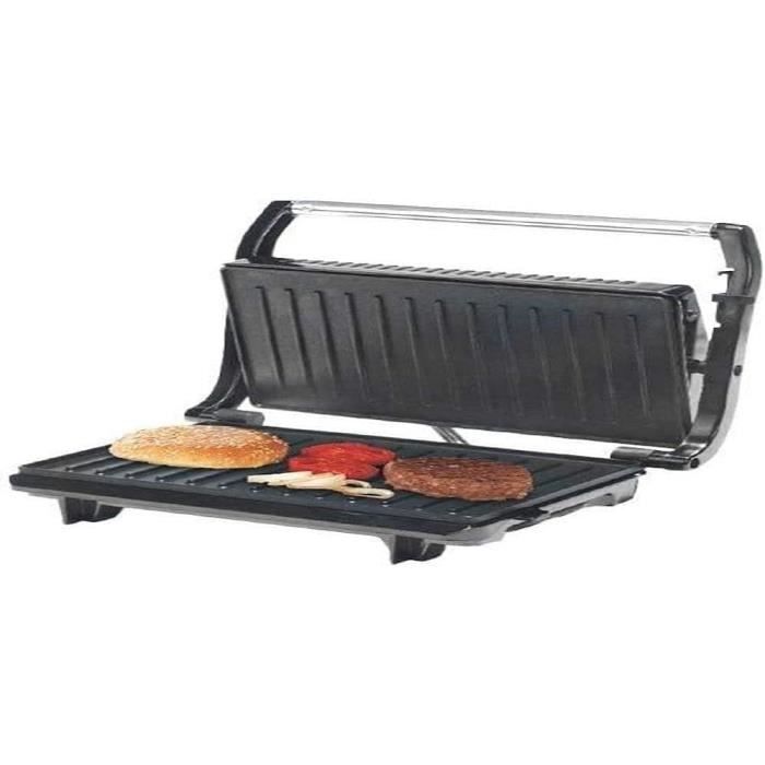 Grille-viande TRISTAR GR-2859 - 1500W - Surface 27.5x18cm - Cuisson Double Face - Récupérateur Graisse