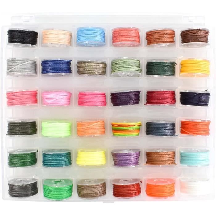 Sourcing Map Fil à Coudre En Cuir - 180 M - 210D/1 Mm