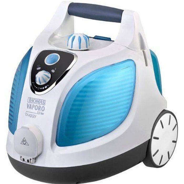 Nettoyeur vapeur THOMAS Vaporo Buggy - 1500W - Bleu - 35 bars pression - Chaudière inox