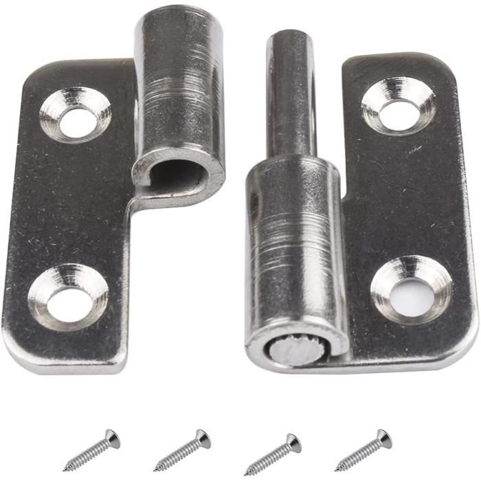Charnière Démontable 180° – 60x14 Mm, Alliage De Zinc, Pour Boîtiers Industriels