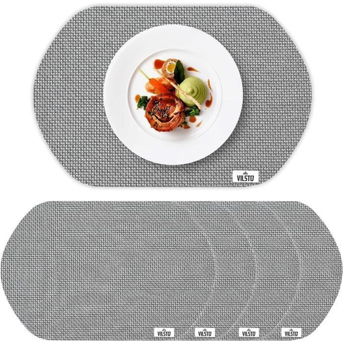 3 Tapis Silicone Antidérapants 30x40cm - Noir Blanc Gris - Résistants Chaleur (-40°C à 230°C) - Multiusage