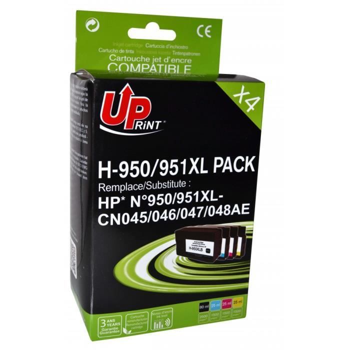Uprint H-301XL PACK, Pack de 2 cartouches d'encre Uprint compatible HP 301XL  (CH563EE/CH564EE) Noir et Couleur.