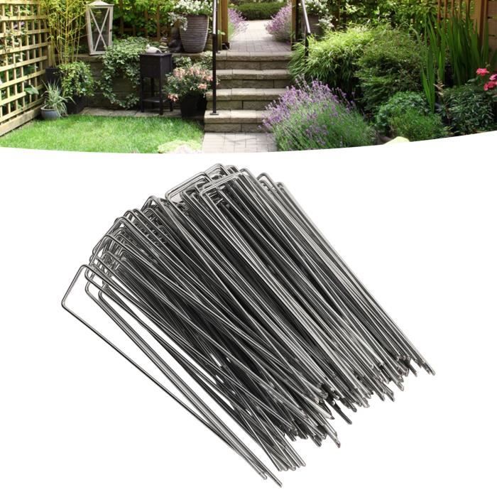 Lot De 4 Poteaux Lumineux En Fer De 3 M Pour Jardin - Hauteur Réglable, Base à 5 Fourches, Idéal Guirlandes