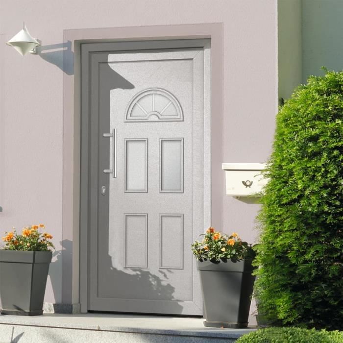 vidaXL Porte dentrée Blanc 110x210 cm 279252