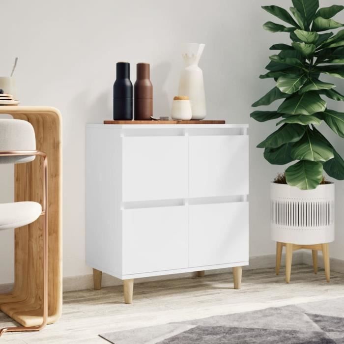 vidaXL Buffet Blanc 60x35x70 cm Bois dingénierie 821156