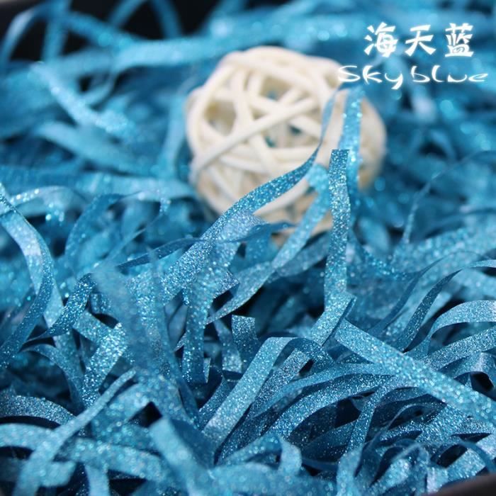 Papier Raphia 100g Pour Remplissage Panier Cadeau - Confettis Déco Fête - Mariage, Anniversaire, Noël