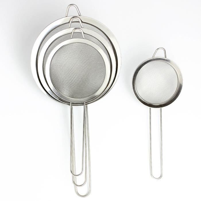 Tamis bonsai inox - Set de 3 tamis en inox pour le rempotage