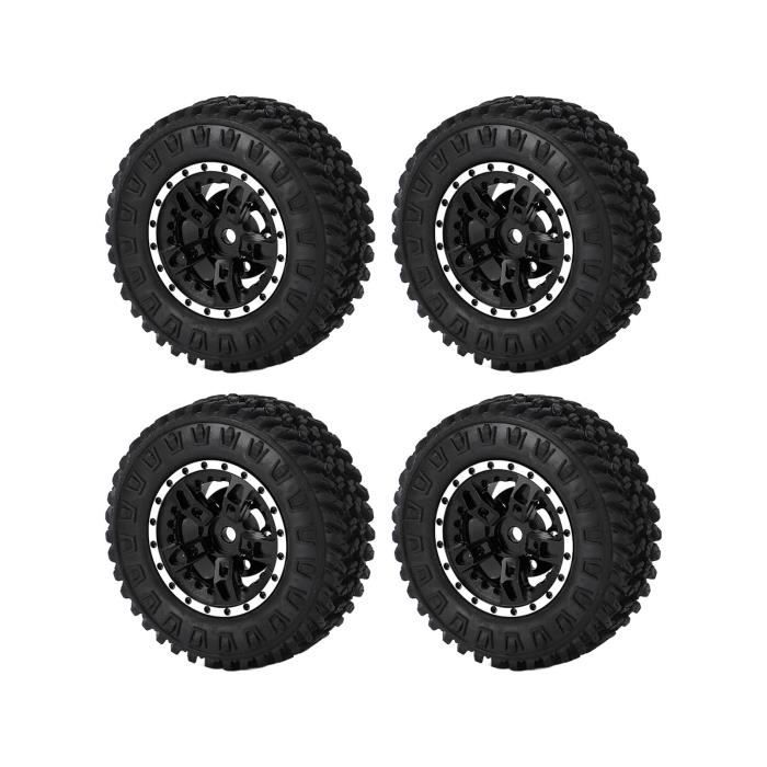 10 Jeux De Roues Tout-Terrain 1/64 - Pneus Caoutchouc Amovibles - Pour Modèles RC Camion/SUV