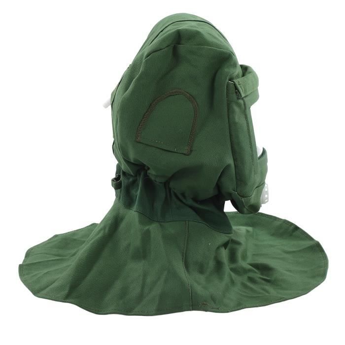 Cape Protection Travaux Cagoule De Sablage Avec Cape - Masque Anti-Poussière, Écran Transparent - Pour Sablage Et Peinture Sableuse Pneumatique