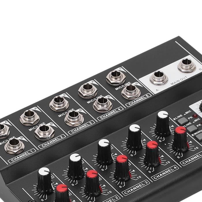 Lot De 5 Capuchons De Faders Pour Table De Mixage | Noir Et Rouge | Remplacement Potentiomètres, Installation Facile