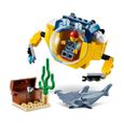 LEGO® City 60263 Le mini sous-marin, Ensemble de jouets avec Mini-figurine Requin Idée Cadeau pour Enfants de 4 ans et plus-1