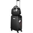 TECTAKE Set de valises rigides Cleo 4 pièces avec pèse-valise - noir-1