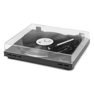 Adaptateur Disque Vinyle 45 Tours - Pour Platine - Plastique Noir - 3.8x3.8x0.6 Cm