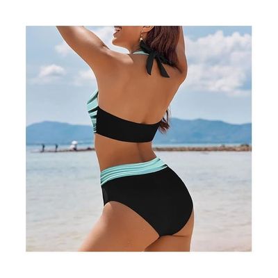 Tankini Maillot De Bain Femme 2026 – Deux Pièces Conservateur Sans Manches, Haut Creux + Short, Style Élégant Plage Piscine