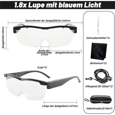 Lunettes Grossissantes avec LED Lunettes Loupe avec Lumiere Integree Lunettes Loupe avec Lumiere LED Lunette Loupe S244 Achat Vente lunettes de lecture Cdiscount