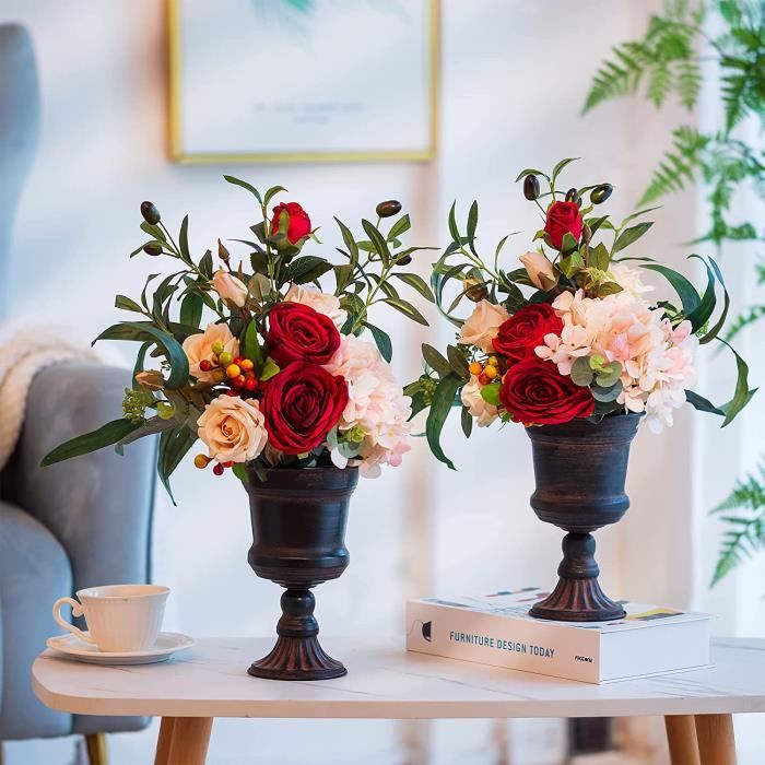 Centre de table Roses Blanches : Décorations pour table d'anniversaire
