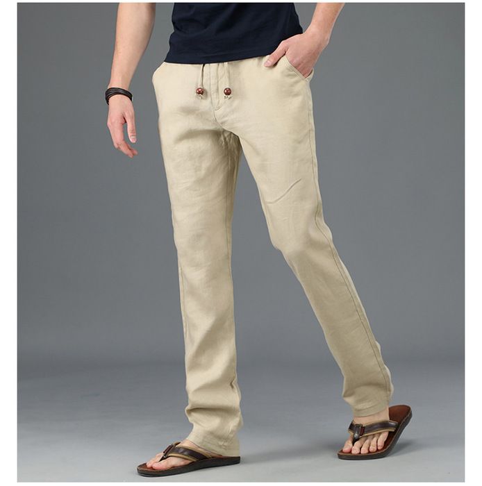 Homme Pantalon Jogger Pantalon en lin Pantalon pantalon été Pantalon de