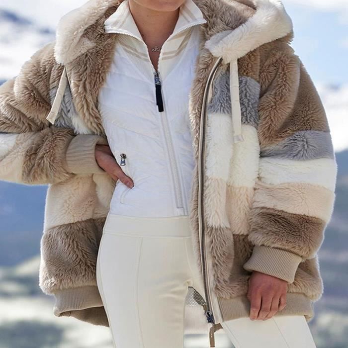 Manteau Femme à Capuche - Coupe-vent Imperméable Décontracté, Manches Longues, Parfait Pour Les Sorties Quotidiennes