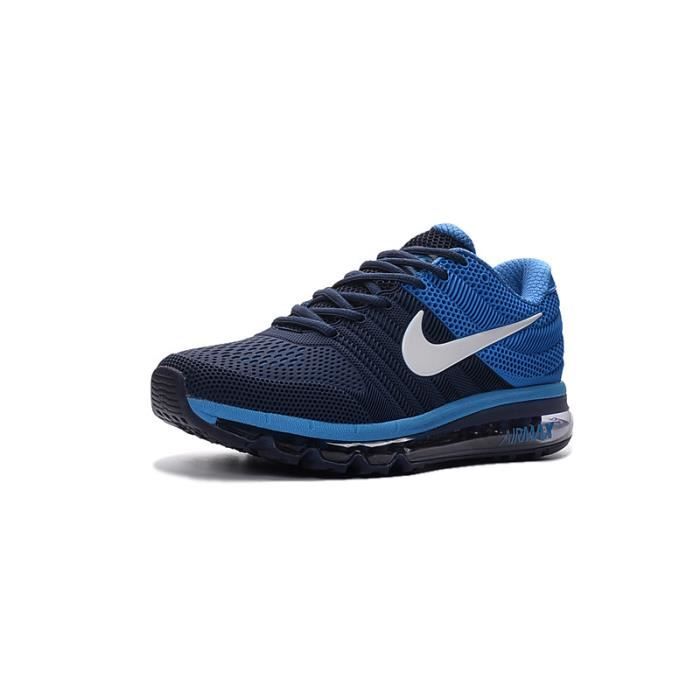 BASKETS AIRX MAX 2017S Authentique Sneakers Full Palm Black Blue