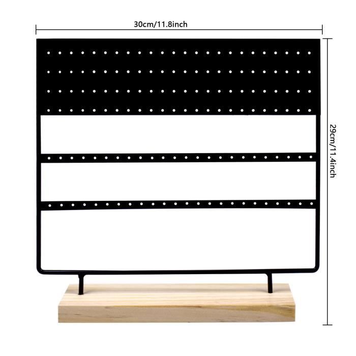 MEKO Porte Bijoux Présentoir à Bijoux 2 En 1 Porte-boucles D'Oreilles Avec Tiroir Porte Chaîne