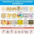 7200 pièces 48 grille douce poterie argile perles lettre perles bricolage bracelet collier bijoux-2