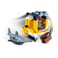 LEGO® City 60263 Le mini sous-marin, Ensemble de jouets avec Mini-figurine Requin Idée Cadeau pour Enfants de 4 ans et plus-2