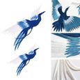 Applique A Coudre - Limics24 - Lot 4 Patchs Stickers Vetement Thermocollant Phoenix Oiseau Broderie Style Chinois-2