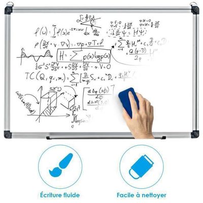 2 Tableaux Blancs Aluminium Effaçables 25.4x17.8cm | Parfaits Pour Courses, Réunions, école à La Maison