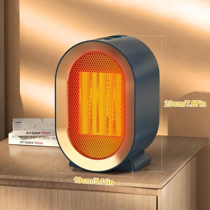 800W Mini radiateur électrique 220V enfichable PTC en céramique,ventilateur  de chauffage mural pour la maison-non avec télécommande - Cdiscount  Bricolage