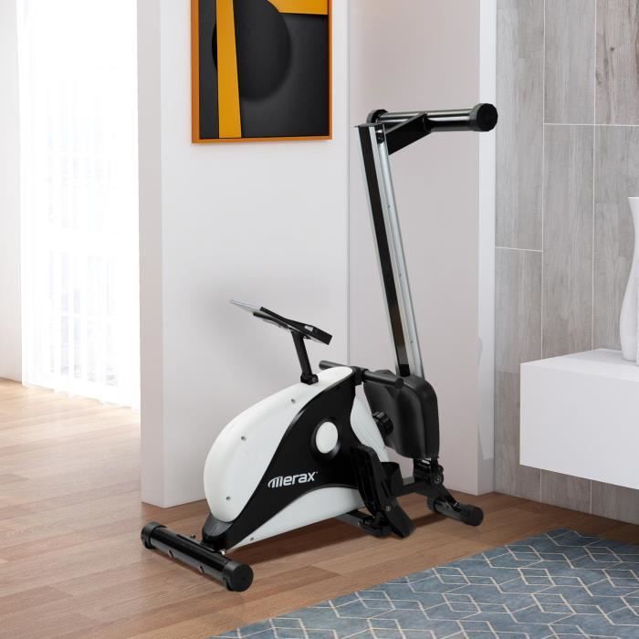 Rameur d appartement pliable Merax 8 Niveaux de resistance Rail en Aluminium Cdiscount Sport