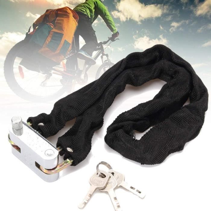 GRIFEMA Antivol Vélo Câble Acier 120cm – Diamètre 12mm, 2 Clés, Étanche, Pour Vélo/Moto/Trottinette