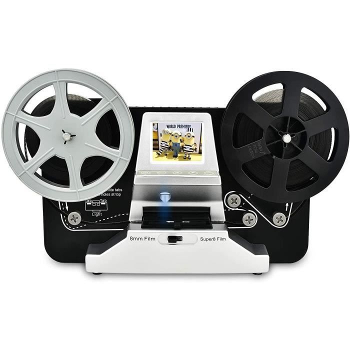 Scanner de pellicule pour Films 8 mm et Super 8, Film Scanner  Digitalisation de Films Super 8 Digital Converter HD 1080P 2.4''LCD -  Cdiscount Informatique