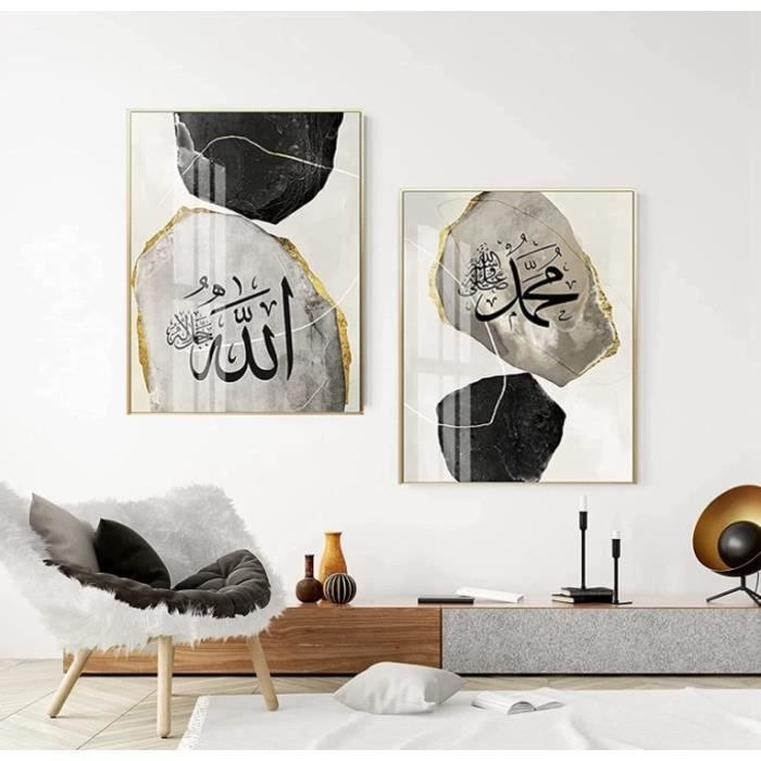 Ensemble de 3 posters décoratifs, motif d'images et citations