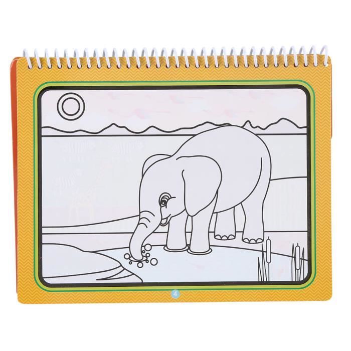 Livre Magique De Coloriage à L’eau Réutilisable Pour Enfants