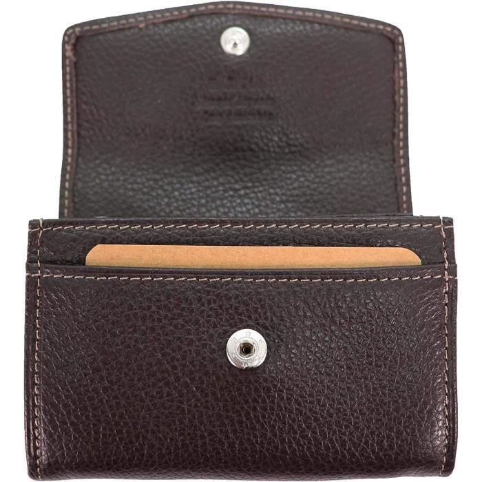 KATANA petit porte monnaie en cuir lisse réf 553047 choco (3 couleurs disponible) Choco - Bagagerie - Maroquinerie KATANA petit porte monnaie en cuir lisse réf 553047 choco (3 couleurs disponible) Choco - Bagagerie - Maroquinerie