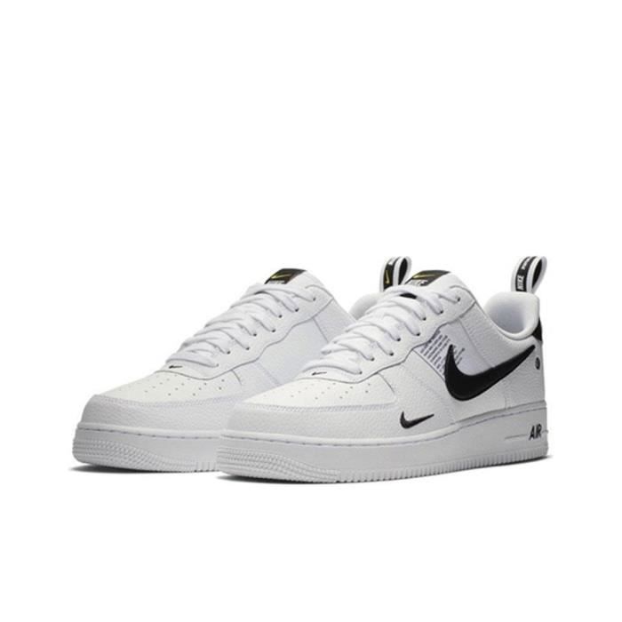 Basket Nike Air Force 1 07 LV8 Utility Blanc Cuir Lacets Mixte Adulte Blanc Cdiscount Chaussures