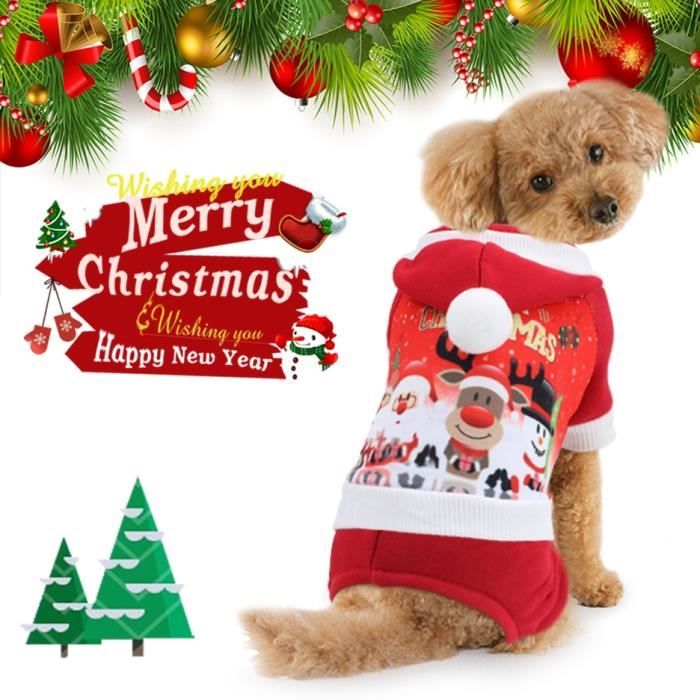 Color 9 M V tements de no l pour chiens Manteau Chihuahua