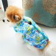 12-L -Imperméable chien manteau hiver chiot vêtements fleurs motif petits chiens veste Chihuahua Yorkie vêtements ropa para vêtement-3
