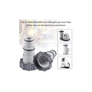 Lot De 3 Connecteurs Tuyau Piscine 40mm Vers 3,8cm - Adaptateurs Filtre Intex