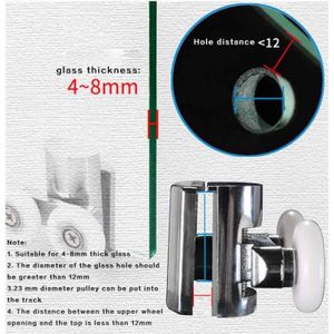 Lot De 2 Roulettes Plastique Gris Pour Porte De Douche – Patins De Guidage Bas De Porte